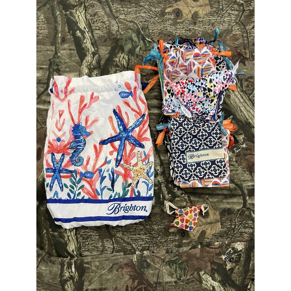 Brighton Fabric Drawstring Dust Bags Jewelry Travel Pouch Lot of  About 35 H69